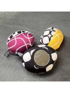 4Moms MamaRoo Plush Mobile Toy Ball Set of 3 Teal Yellow Maroon Replacement Part